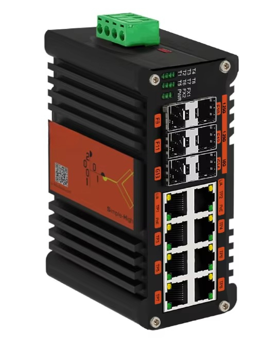 Sfp+ 10G Managed Switch 8 Port - สวิตช์อีเธอร์เน็ตแบบมีการจัดการสำหรับเครือข่ายกลางแจ้ง รุ่น Industrial L2+ 8-พอร์ต Gigabit