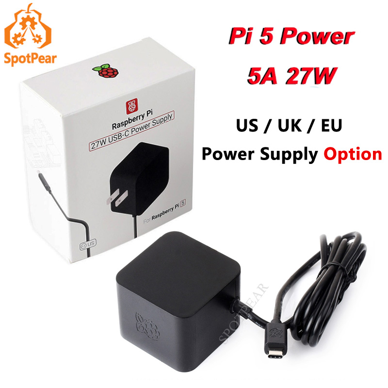Raspberry Pi 5 8Gb - 5V5A PD Power 27W Type-C ของแท้แหล่งจ่ายไฟ