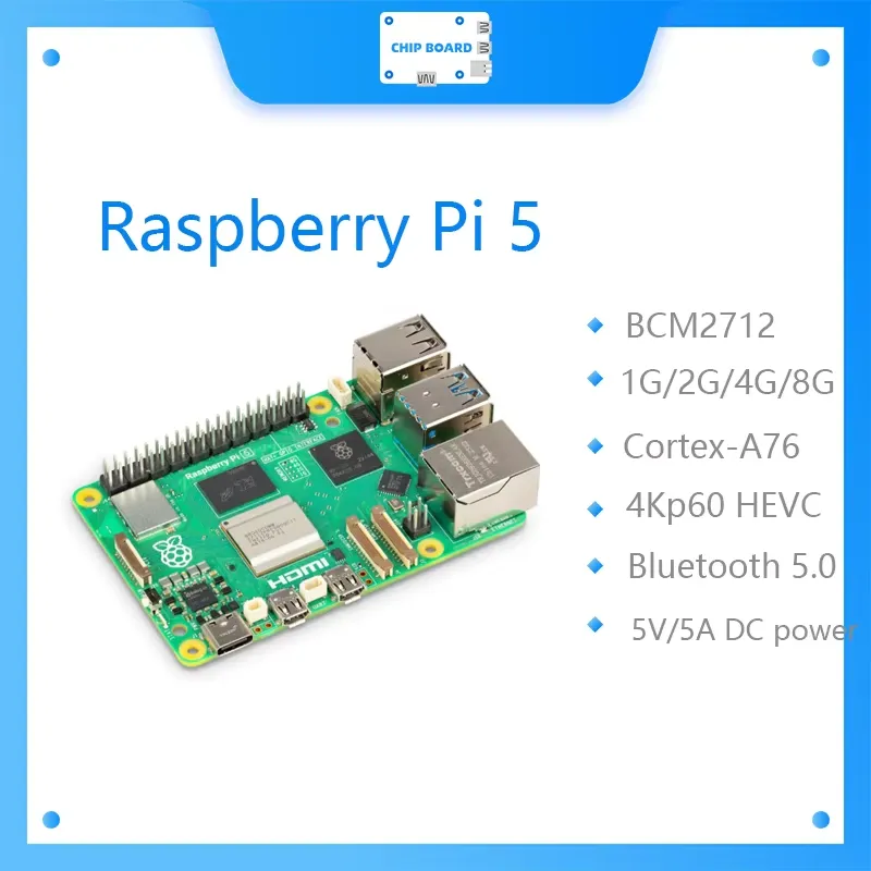 Raspberry Pi 5 8Gb - สำหรับบอร์ด Raspberry Pi 5 Cortex-A76 Linux