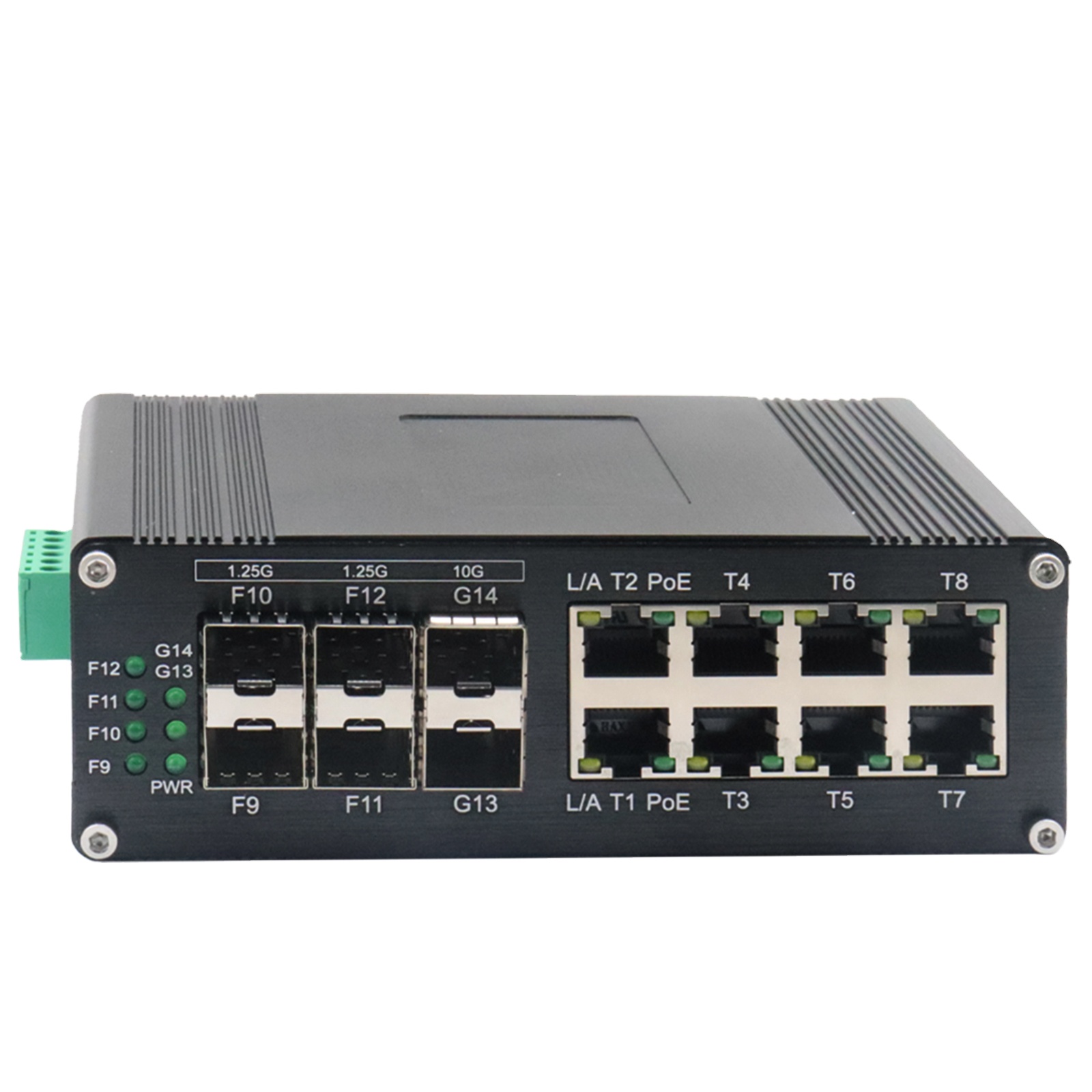 Managed Gigabit Poe Switch 8 Port 802.3At - สวิตช์อุตสาหกรรมแบบอีเธอร์เน็ต กิกะบิต 8 พอร์ต 10/100/1000T 802.3at