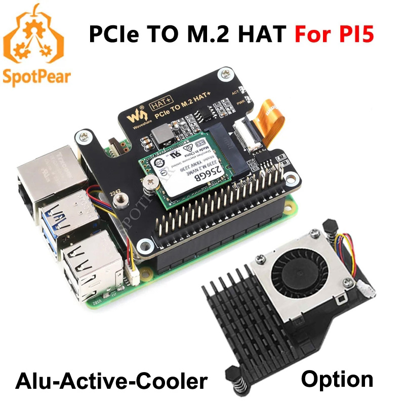 แผงอะแดปเตอร์บอร์ด PCIe กับ M. - Raspberry Pi 5 8Gb บทวิจารณ์และราคา